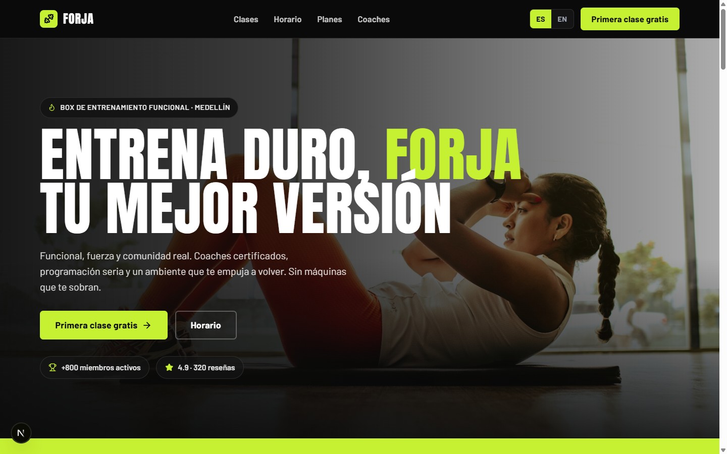 Gimnasio & entrenamiento — Forja Strength Club