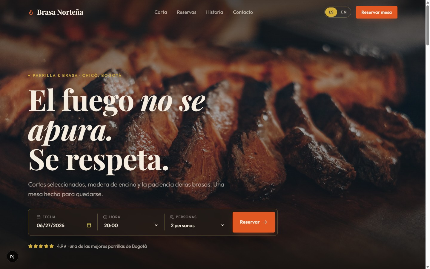 Restaurante & parrilla — Brasa Norteña